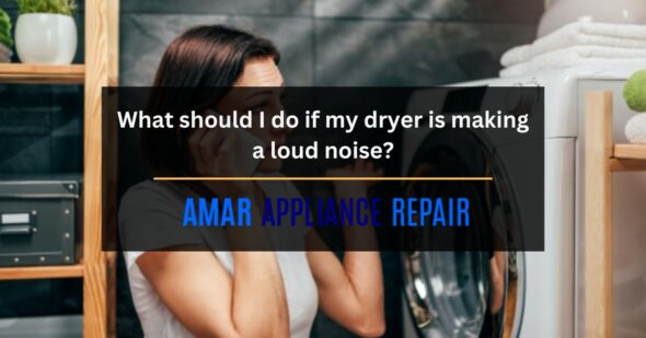 What should I do if my dryer is making a loud noise?